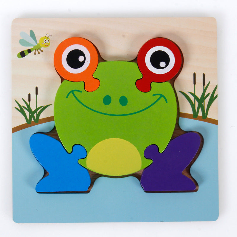 3D Three-dimensional Children's Wooden Toys Early Education Puzzle
