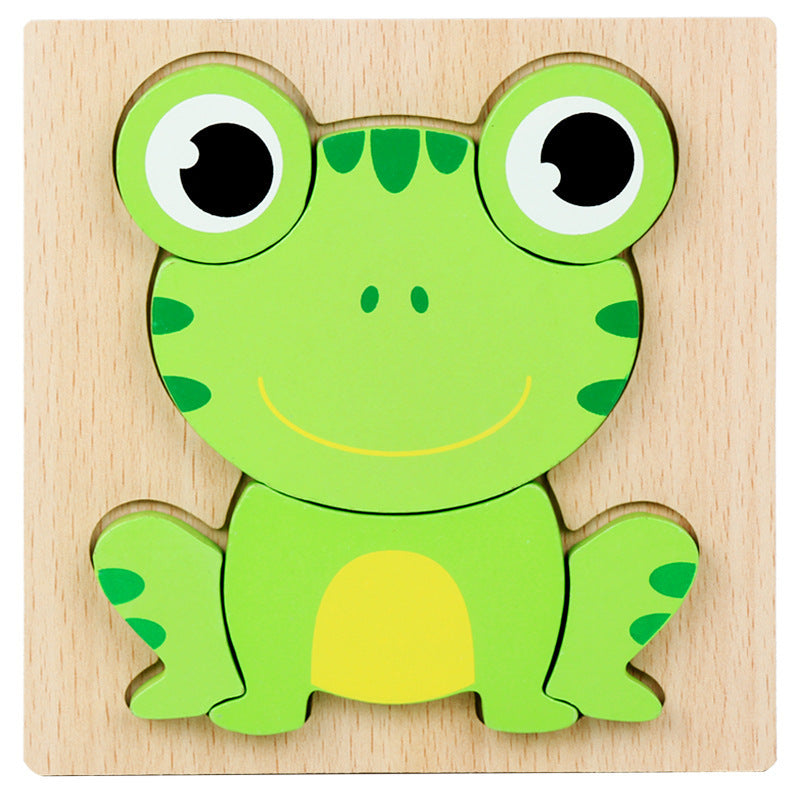 3D Three-dimensional Children's Wooden Toys Early Education Puzzle