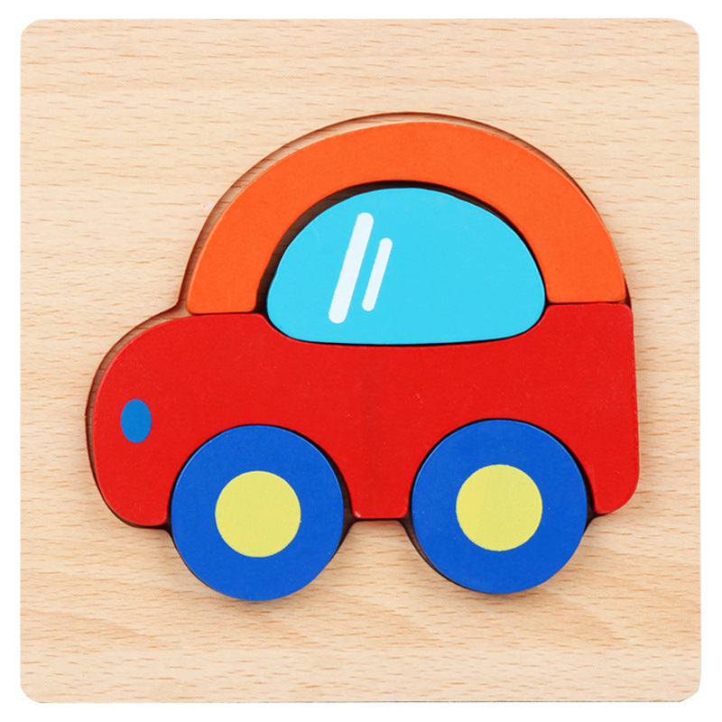 3D Three-dimensional Children's Wooden Toys Early Education Puzzle