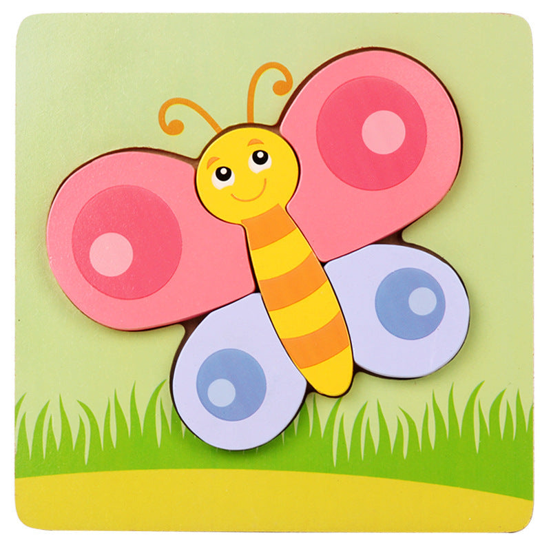 3D Three-dimensional Children's Wooden Toys Early Education Puzzle